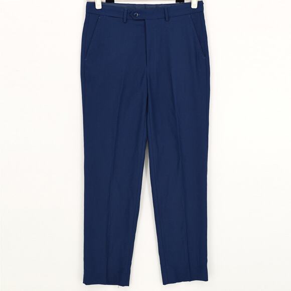 Nautica Men's Blue Birdseye Modern-Fit Bi-Stretch Suit Dress Pants Size W41 L32 - Picture 3 of 6